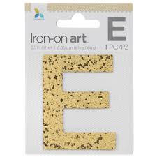 Find everything you need for paper mache at joann's. Gold Glitter Letter Iron On Applique E 2 1 2 Hobby Lobby 80850780