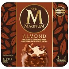 Magnum Vanilla Ice Cream Bars Dipped In Milk Chocolate And Almonds 3ct Icecream Bar Vanilla Ice Cream Chocolate Milk