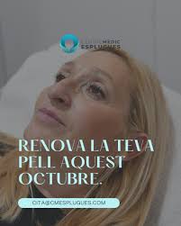 🍂Octubre és el moment ideal per cuidar i revitalitzar la teva pell després  de l'estiu. A Centre Mèdic Esplugues t'oferim tractaments de medicina  estètica adaptats a les teves necessitats: rejoveniment facial, mesoteràpia,