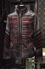 Military Mens Leather Steampunk Rock Designer Jacket Steampunk Jacket Hot Leather Jacket Jackets Men Fashion