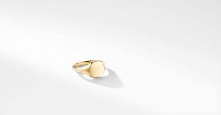 Dy Signature Mini Pinky Ring In 18k Gold David Yurman