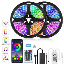 Led Strip 12v Led Lights Strip Rgb Tape Smd 5050 2835 Ledstrip Flexible Neon Strip Backlight With Remote For Room Tv 5m 10m Led Strips Aliexpress