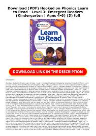 Children read as the teacher watches and encourages children to use what they know about how books work and to apply their early reading. Download Pdf Hooked On Phonics Learn To Read Level 3 Emergent Readers Kindergarten Ages 4 6 3 Full Flip Ebook Pages 1 2 Anyflip Anyflip