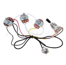 Learn about guitar pickups + electronics + wiring at stewmac.com, your #1 source for luthier tools and supplies, guitar parts, and instrument hardware. One Set Of Electric Guitar Wiring Harness 3 Way 2v1t 500k Open Toggle Switch With Mounting Nut And Switch Tip And Cap Guitar Set Toggle Switch Nuttoggle Switch Cap Aliexpress