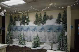 For a classic winter decoration that always looks stylish, gussy up doors or cabinets with unadorned wreaths, hung with festive plaid ribbons. Fill Empty Spaces At Your Operationarctic Vbs Program With Small Christmas Trees And Snow Themed Dec Arctic Vbs Operation Arctic Vbs Operation Arctic Vbs 2017