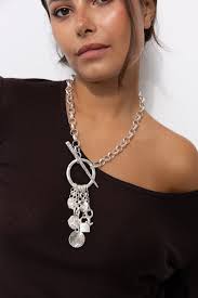 TOGGLE NECKLACE SILVER
