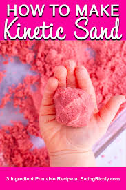 Will kinetic sand change the color of your plants? Wie Man Kinetischen Sand Nur 3 Zutaten Macht Cooles Basteln Fur Kinder Kinder Aktivitaten Kinder Basteln Und Malen