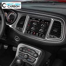 Carbon Fiber Dashboard Insert Overlay 2015 2021 Dodge Challenger Next Gen Speed
