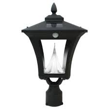 What kind of lights can you use at home depot? Gama Sonic Weston Solar Black Outdoor Post Wall Light With Motion Sensor Gs 53fwp Pir The Home Depot Solar Post Lights Solar Lights Led Outdoor Lighting