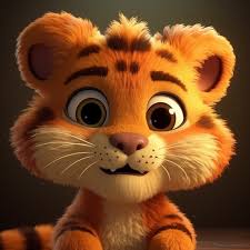 Cute Tiger Cub Coloring Page Outline Sketch Drawing Vector, Tiger Drawing,  Wing Drawing, Ring Drawing PNG and Vector with Transparent Background for  Free Download