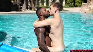 Interracial Gay Sex By The Pool With Reign And Trent Marx 