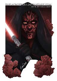 Darth Maul And Roses By Kaelacroftart Darth Maul Darth Darth Maul Tattoo