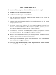 Kingdom animalia (kelas x semester 2). Soal Administrasi Umum Pdf