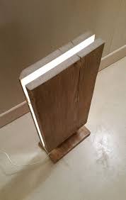 Aufgearbeiteten Holz Led Lampe Magut Alter Holztisch Diy Lampen Holzleuchte