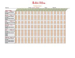 Maktab Salah Chart