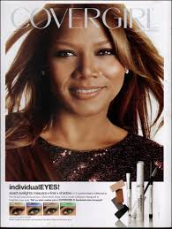 2010: Queen Latifah for Covergirl Exacteyelights eye makeup.