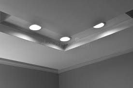 What are the different types of ceiling lights? Office Ceiling Lights In Grey Scale Background Stock Image Image Of Decor Grey 165955155