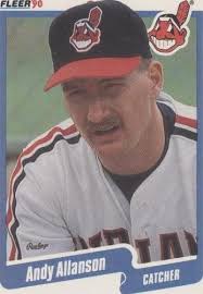 Vintage Baseball Card, 1992, MLB, FLEER, DETROIT TIGERS, Andy Allanson, #  128