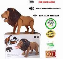 Mainan Anak Robot Singa Baterai Lampu Suara Forest Lion