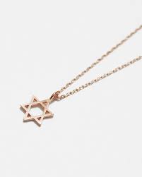 Simple Star Of David Necklace Leahandkate Star Of David Simon Lewis Necklace