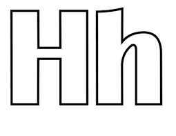 Letra H Para Colorear