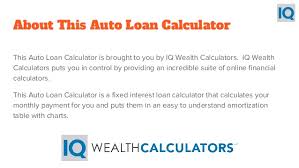 Auto Loan Calculator Auto Loan Payment Calculator
