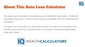 auto loan calculator auto loan payment calculator