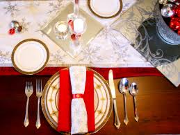 Usually ships within 6 to 10 days. Red Silver Christmas Table Setting The Reaganskopp Homestead