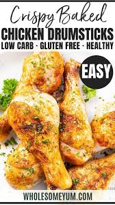 Crispy Baked Chicken Legs Drumsticks Recipe In 2020 Baked Chicken Legs Drumstick Recipes Crispy Baked Chicken Legs