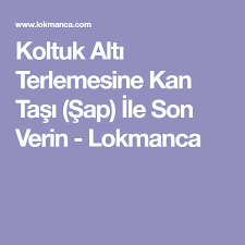 Koltuk Alti Terlemesine Kan Tasi Sap Ile Son Verin Lokmanca