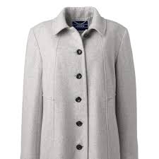 Lands End Womens Plus Size Wool A Line Coat