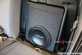 Toyota Tacoma Double Cab Image Dynamics Subwoofer Box Enclosure 12 Bundle