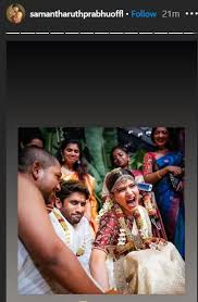 Samantha Akkineni S Candid Pic With Naga Chaitanya From Their Wedding Screams Love Samantha and chay wedding pic. candid pic with naga chaitanya