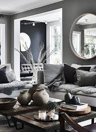 Blogger, arianna, has created a sumptuous, cozy space packed full of texture and warmth. The Charcoal Grey Color Code You Need In Your Home Space House Interior Living Room Designs Home Decor