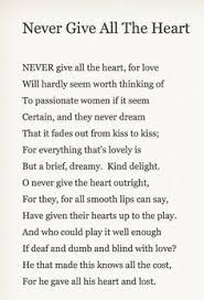 Never Give All The Heart By W B Yeats Writer Humor Words Poetry