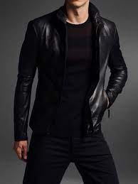 Mens Slimfit Leather Jacket Men Leather Jacket Men S Black Fashion Jacket Mensfashion