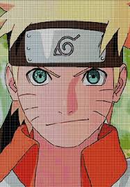 Naruto Face Anime Cross Stitch Pattern In Pdf Cross Stitch Patterns Cross Stitch Pixel Art Grid