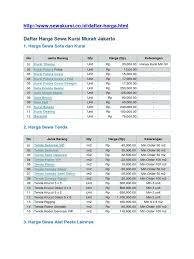 Kumpulan daftar harga kursi futura. Sewa
