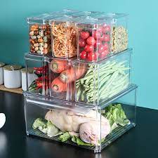 Clear Air Tight Pet Fruit Vegetables Dry Food Storage Container Buy Vegetable Fruit Food Container Clear Storage Container Pet Food Storage Product On Alibaba Com