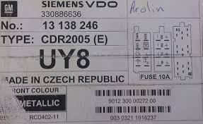 Vauxhall cdr 2005 (e) radio code, unlock codes for the delco . Get Your Free Siemensvdo Vauxhall Cdr 2005 E Radio Code Online 2021