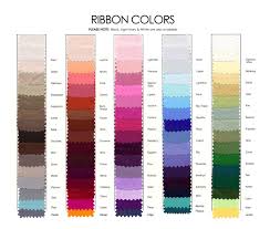 Ribbon Color Chart French Novelty