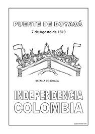 7 de agosto de 1819. Dibujos Para Colorear De La Batalla De Boyaca Colorear Imagenes