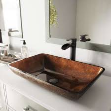 glass vessel sinks bathroom sinks