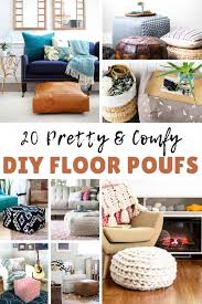 How to make an ottoman cushion. 20 Creative And Comfy Diy Poufs Ottomans The Kindest Way