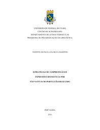 O melhor acervo de vídeos online sobre entretenimento, esportes e jornalismo do brasil. Pdf Estrategias De Compreensao De Expressoes Idiomaticas Por Nao Nativos Africanos Lusofonos Do Portugues Brasileiro Vicente De Paula Da Silva Martins Academia Edu