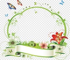 Here is a flower pattern for those who are crochet masters, a triple layer crochet flower, crocheted multiple different yarn colors! Flower Frame Floral Design Summer Fresh Plant Border Multicolored Flowers Vines And Butterflies Illustration Border Frame Png Pngegg