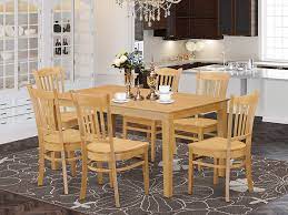 Shop for small folding dining tables online at target. Buy East West Furniture Small Dining Table Set 7 Piece Wooden Dining Room Chairs Seat Oak Finish Wood Table And Structure Online In Turkey B00tv49dn6