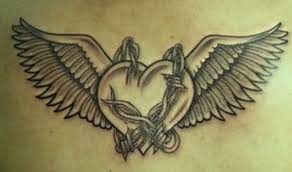 Bird On A Wire Tattoo Meaning I Like The Wings Heart With Wings Tattoo Wings Tattoo Broken Heart Tattoo