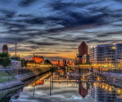 In almost all buildings you can find cafes, restaurants or bars. Duisburg Inner Harbour In Duisburg