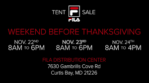 Fila Warehouse Sale